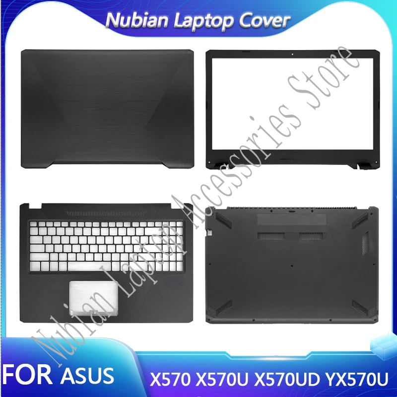 

New Laptop Housing Cover For ASUS X570 X570U X570UD YX570U YX570 LCD Back Cover/Front Bezel/Palmrest/Bottom Case Upper Top Shell