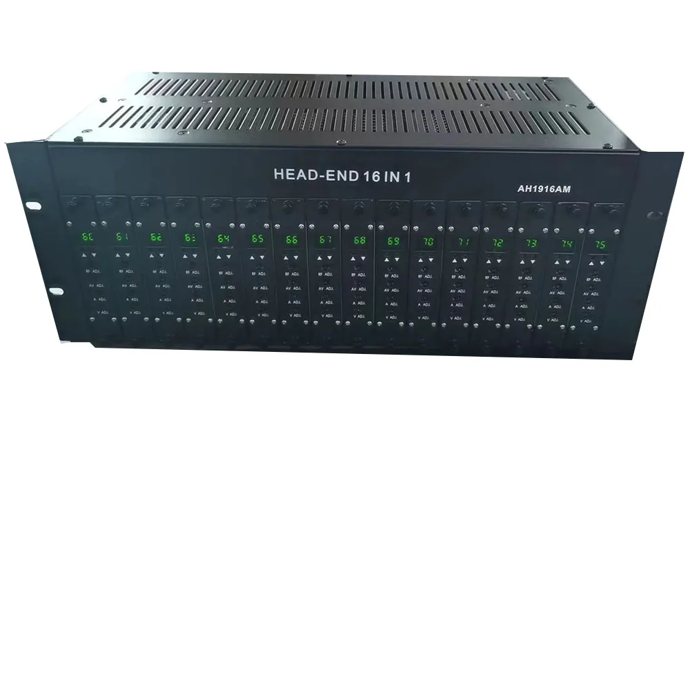 

16-Channel AV to RF HDMI to RF Modulator Hotel CATV Front-End System Agile Neighbor Frequency Analog Modulator