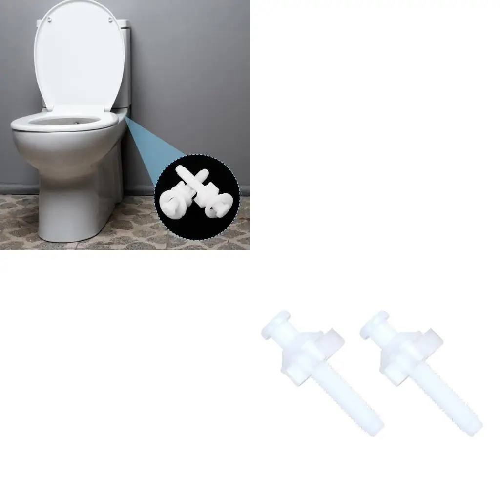 652F 2pcs/set Easy to Install Toilet Screw Kits Durable & Reliable Toilet Repair Set Convenient Toilet Bolt Replacement