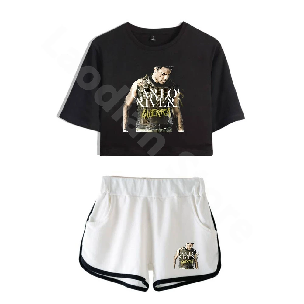 Carlos Rivera Tee Shorts Suit Casual Wear Unique Two Piece Sets Fashion Short Sleeve 2 Piece Set Funny Clothes Hip Hop Trucksuit