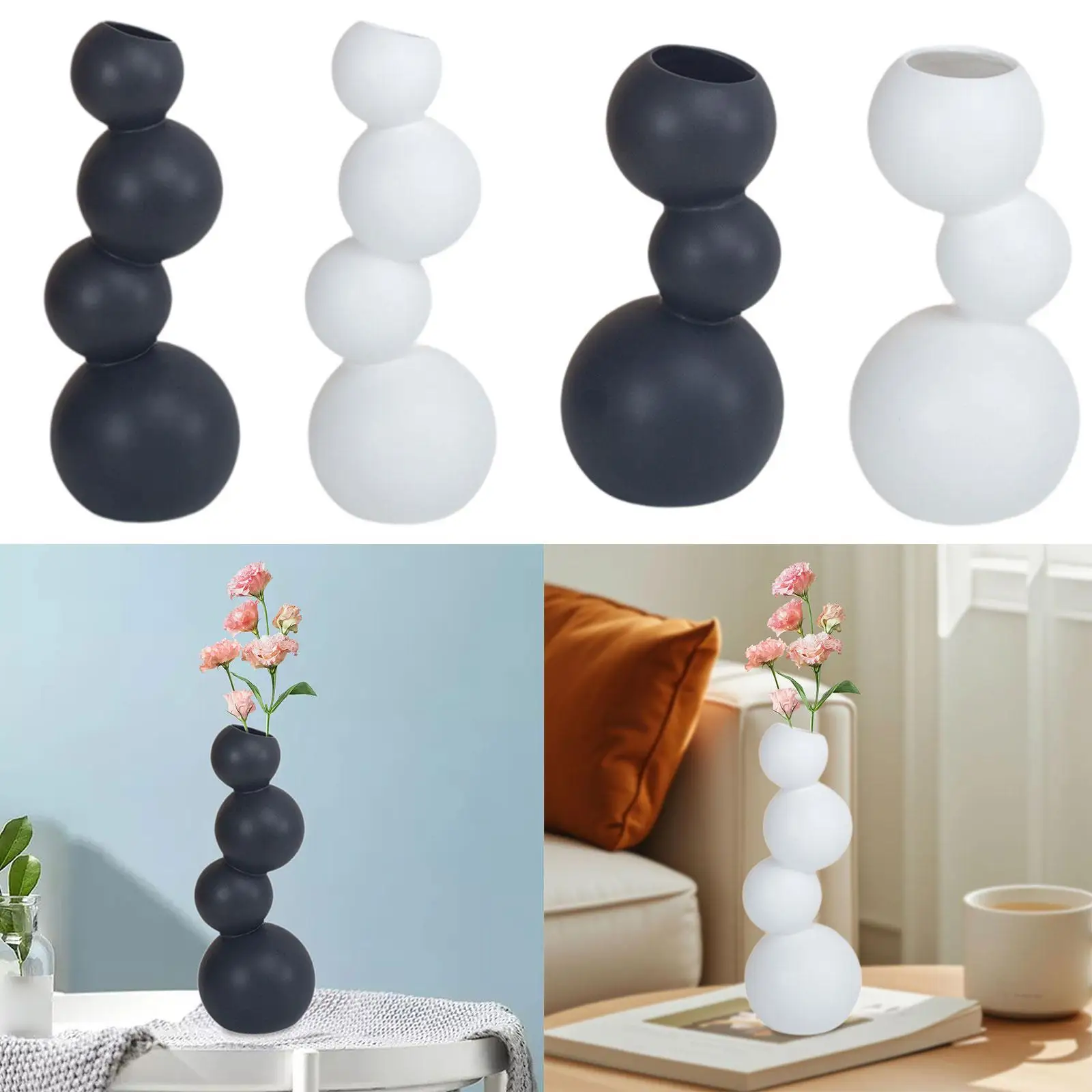 

Ceramic Flower Vase Home Decor Modern Elegant Minimalist Simple Flower Vase for