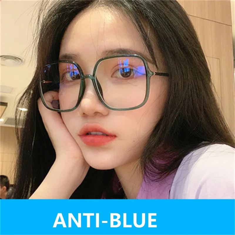 Optical Transparent Women Glasses Frame Large Size Ultralight TR90 Plastic Eyewear Men Big Myopia Spectacles Frames Square Fram