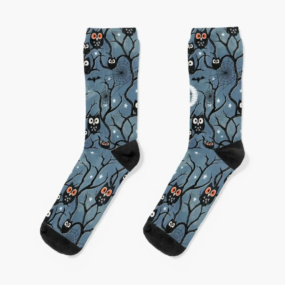 

Spooky woods owls Socks Argentina Lots new year man Designer Man Socks Women's