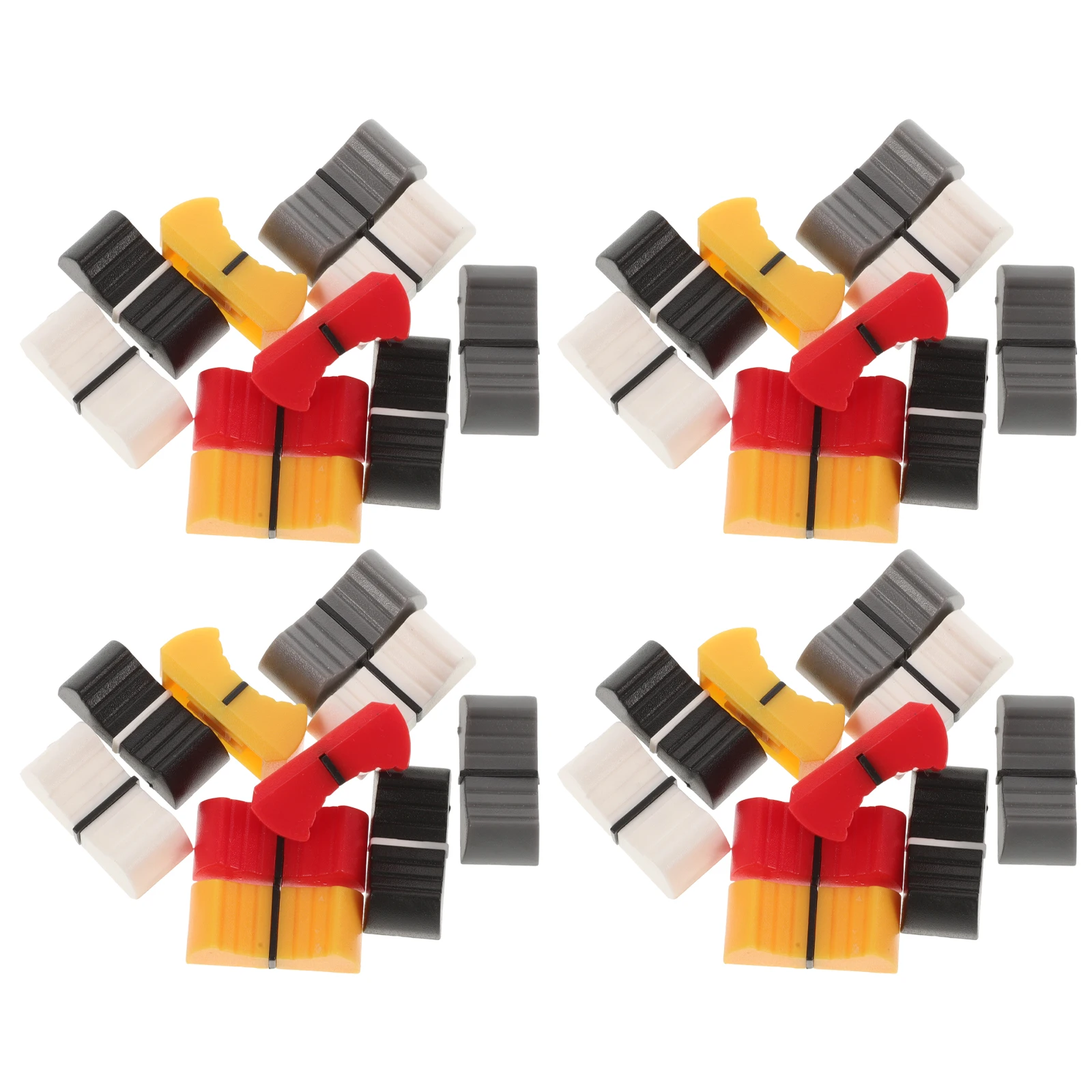 

50pcs for Equipment 4mm Inner Hole White Yellow Slider Mat Red Black Mixer Caps Mixer Slider Knobs Gray