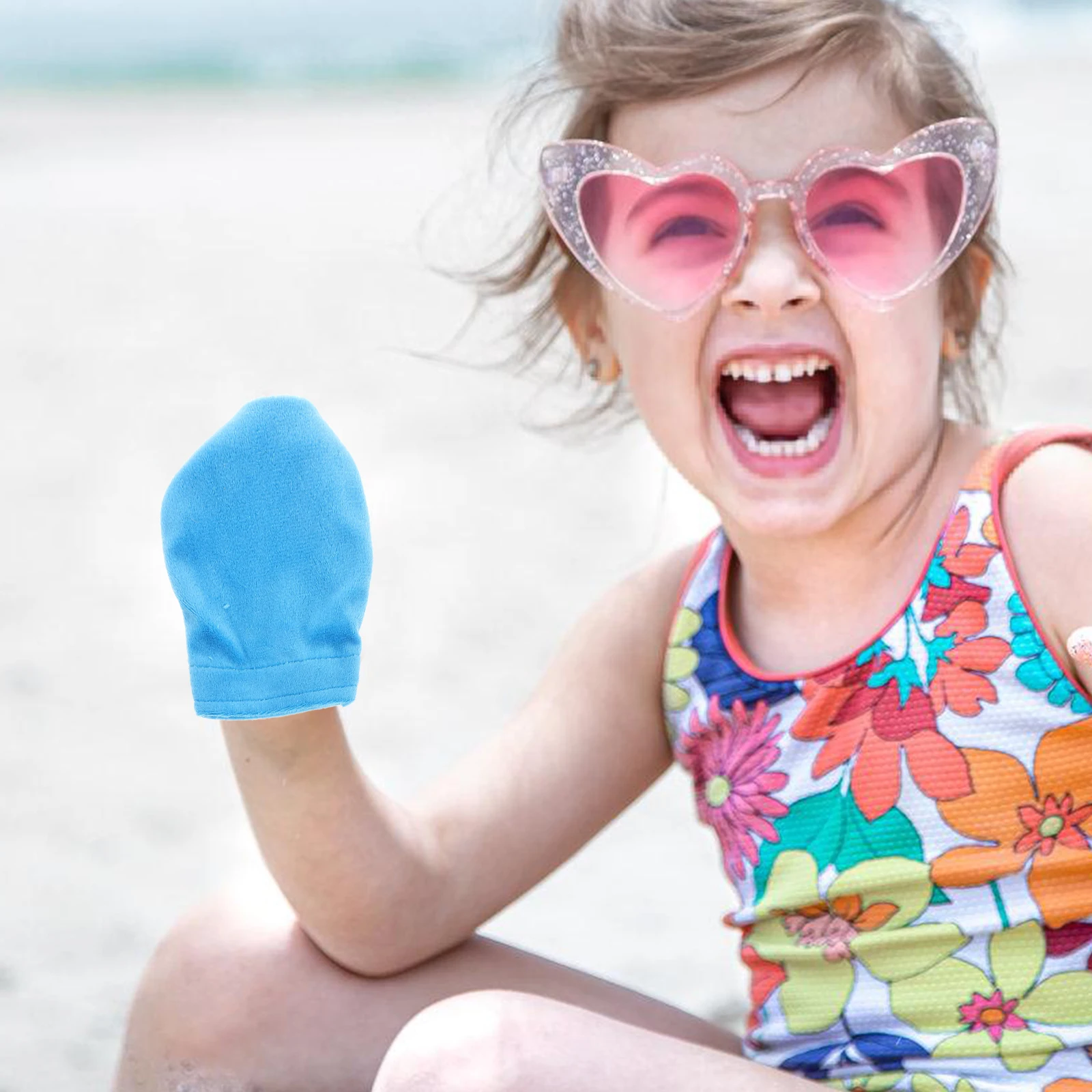 Guantes Desander Toallita de playa Bolsa de vacaciones Camping Limpiador al aire libre Equipo infantil de nailon para mujeres