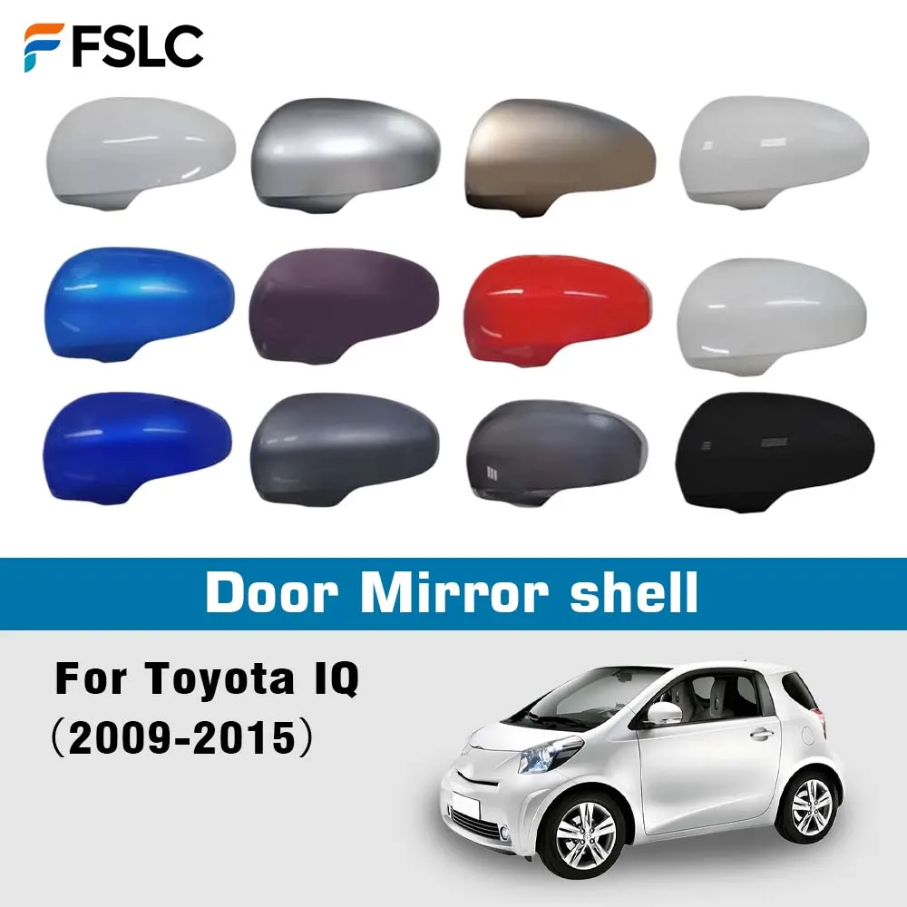 

Door Mirror Shell For Toyota IQ 2009-2015 Protective Cover Car Rearview Accessories Replace Primer White Black Biotite Red Gray