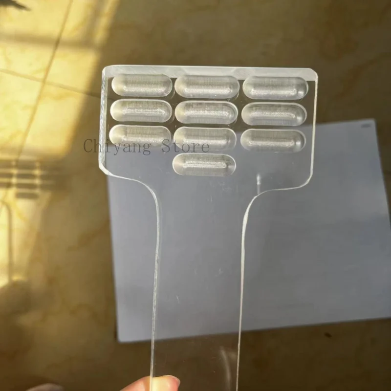 جديد 10 30 ثقوب 50 حفرة أكريليك كبسولة اللوحي حبوب منع الحمل الحلوى عد صينية دليل كبسولة عداد ل 000 00 0 1 2 3 4 #6