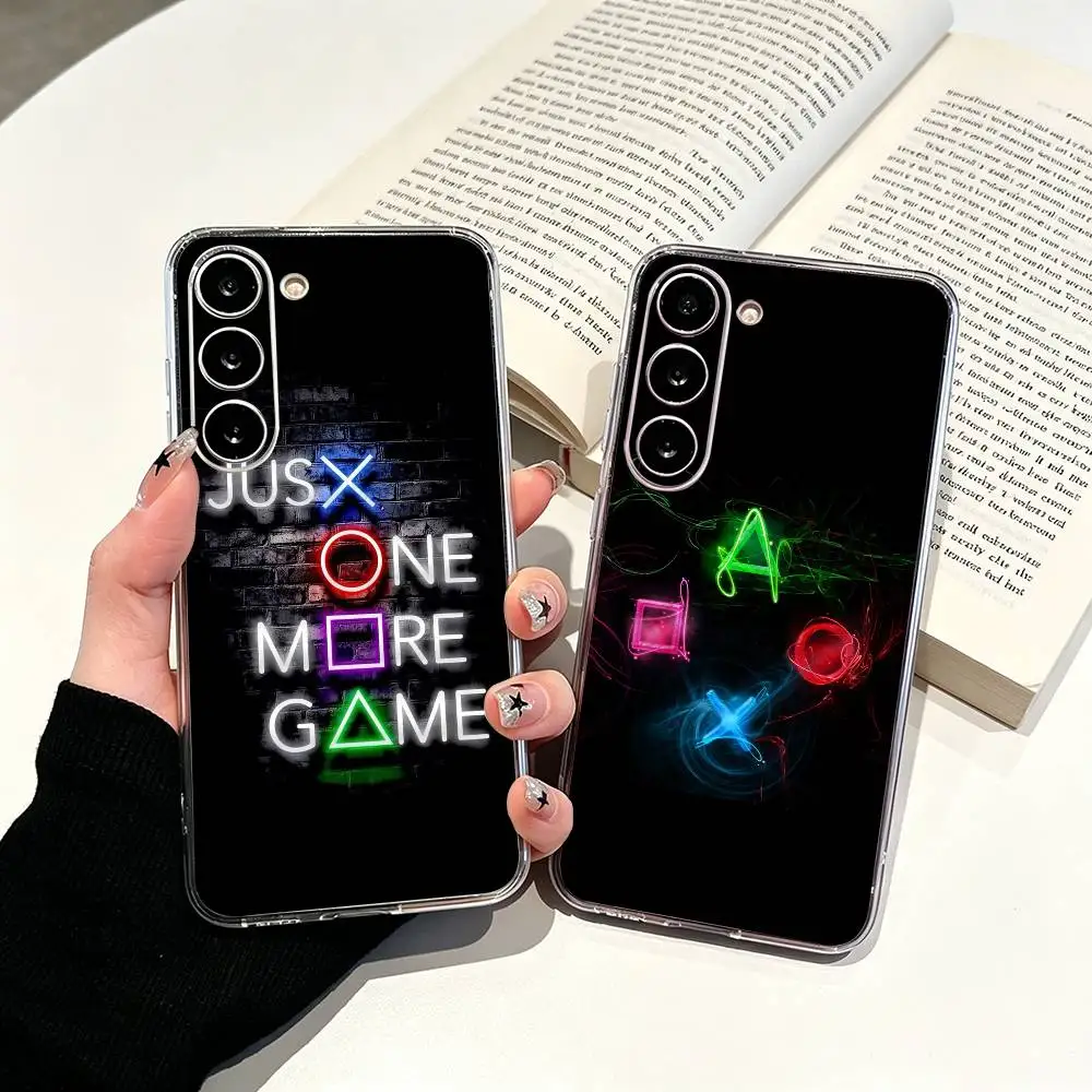 Game- Console- Playstation Clear Phone Case for Samsung Galaxy A71, A70, A52, A51, A40, A30