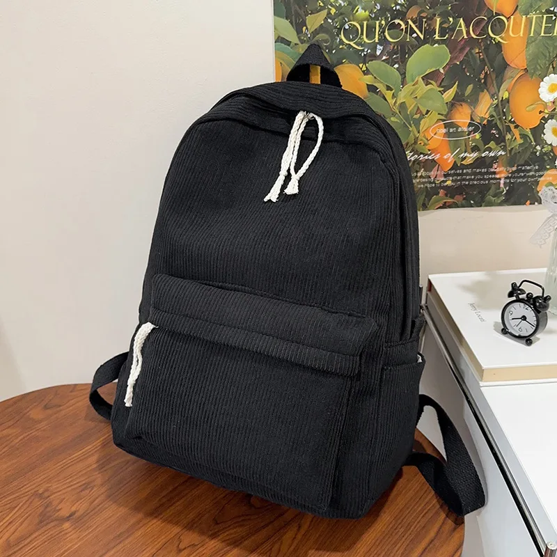 Cortex Backpack Women's Bag 2025 Autumn and Winter New Korean Style Simple Street Trend Large Capacity Casual Women's Backpack