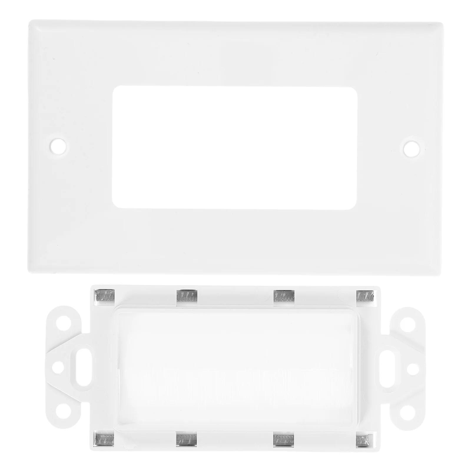 

2Pcs Brush Insert Panel Wall Cable Grommet Media Cable Brush Plate Versatile Connection Tidy Appearance Clutter Reduction