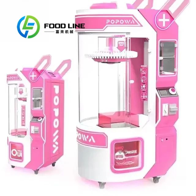 High Quality Colorful Space Rabbit Coin-Operated Mini Gift Doll Claw Game Machine New Design Clip Children Mall Plastic