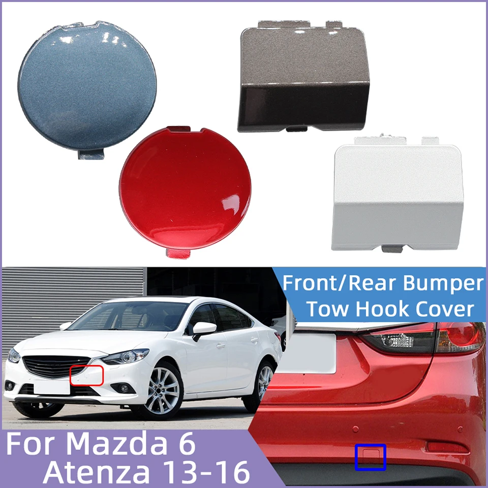

Auto Front Rear Bumper Tow Hook Eye Cover Cap For Mazda 6 Atenza Sedan 2013 2014 2015 2016 Hauling Trailer Shell Lid Garnish