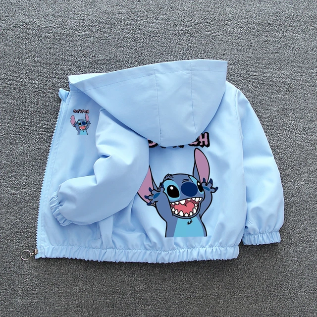 Lilo and Stitch Children Girls Hooded Jacket Coat 2024 Autumn Baby Boy  Cartoon Zipper Long Sleeve Casual Clothing Kids Outerwear - AliExpress