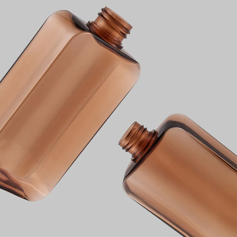200/300ml Square Transparent Teal Liquid Dispensing Bottle Bottle Shampoo Lotion Body Wash Body Lotion Pump Bottle