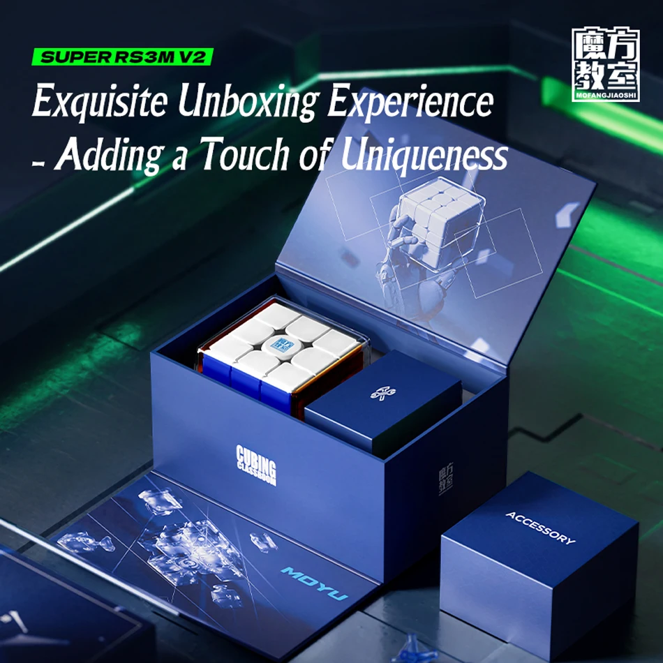 

MoYu Super RS3M 3x3x3 V2 Magnetic Magic Cube Professional Special Speed Puzzle Children's Toy Gift Original Magico Cubo