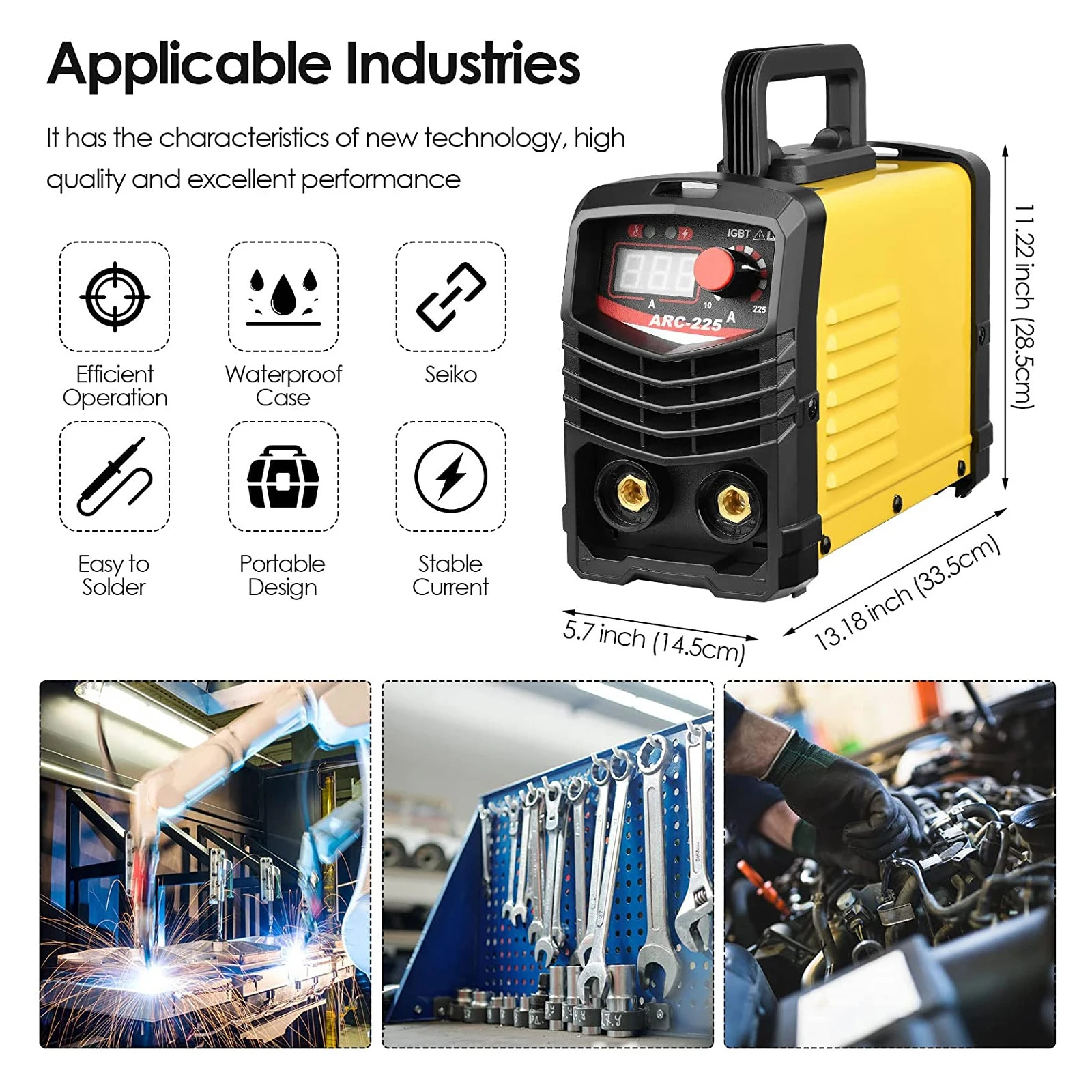 300Amp ARC MMA Inverter Welding Machine Welder IGBT Semi-automatic Welding Machine Portable Welder Metal Iron 110V 220V