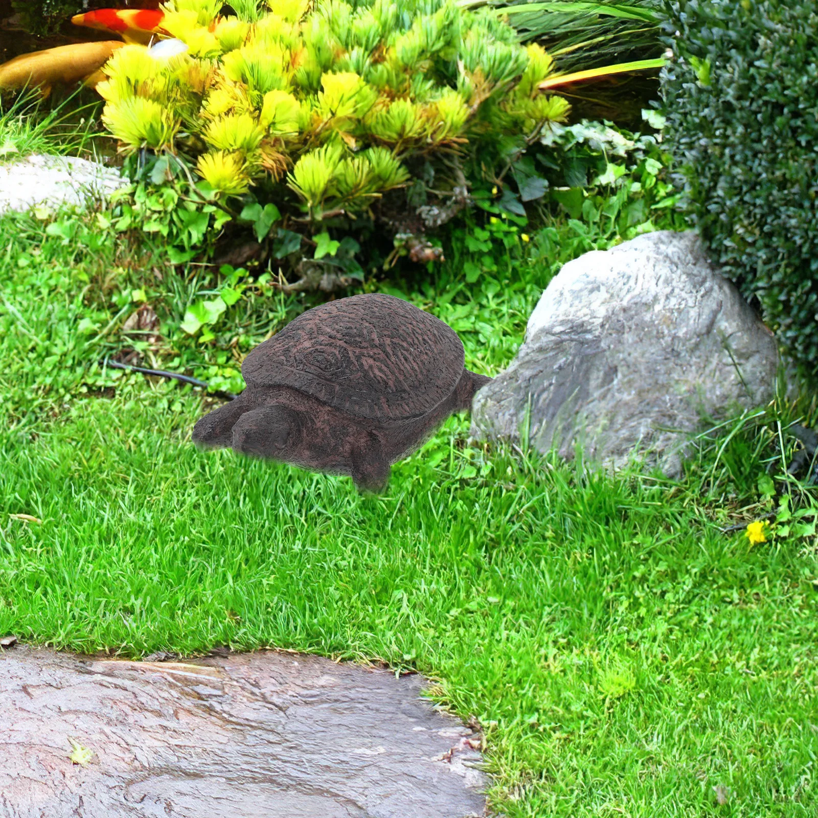 Sea Turtle Hider Resin Garden Holder For Outside Storage Box Yard Key Saving Box Simulated Appearance