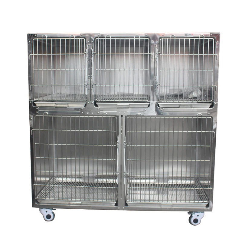 

Eurpet High Quality Manufacture Veterinary Clinic Equipment Animals Pet Therapy Cage Stackable