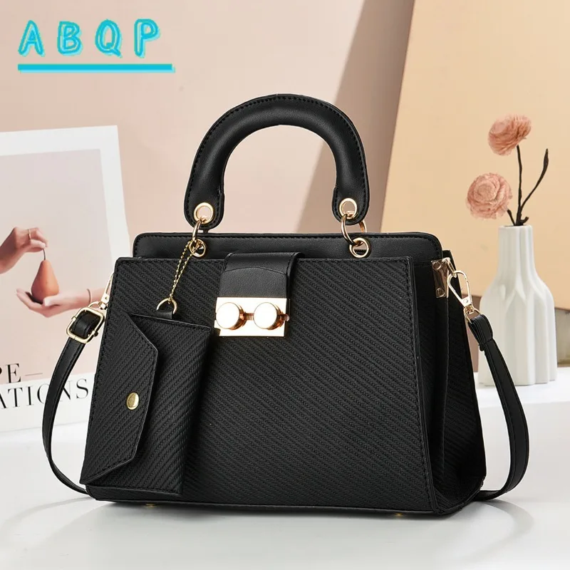 ABQP New Women's Handbag Large Capacity High Quality Women's Shoulder Bag Luxury Brand Casual 2-piece Women's Bag Set