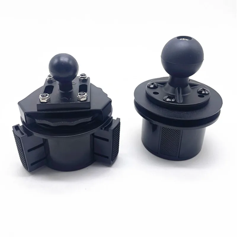 Universal cup holder mount with 1 inch/1.5 inch ball for Car Cell Phones Mount GPS Bracket for Double Socket Arm