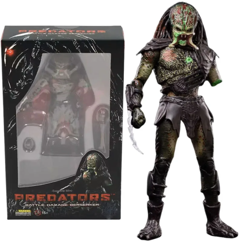 

The Predator Action Figure Movie Battle Damage Berserker Predators Figuras Manga Figurine Toys Model Anime Peripheral Original