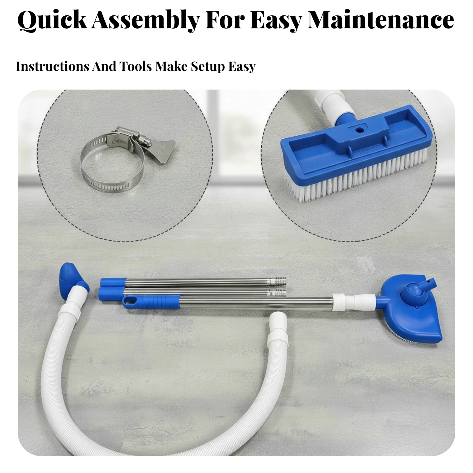 Kit Vakum Kolam Renang Manual - Pool Vacuum Manual ulasan dan harga