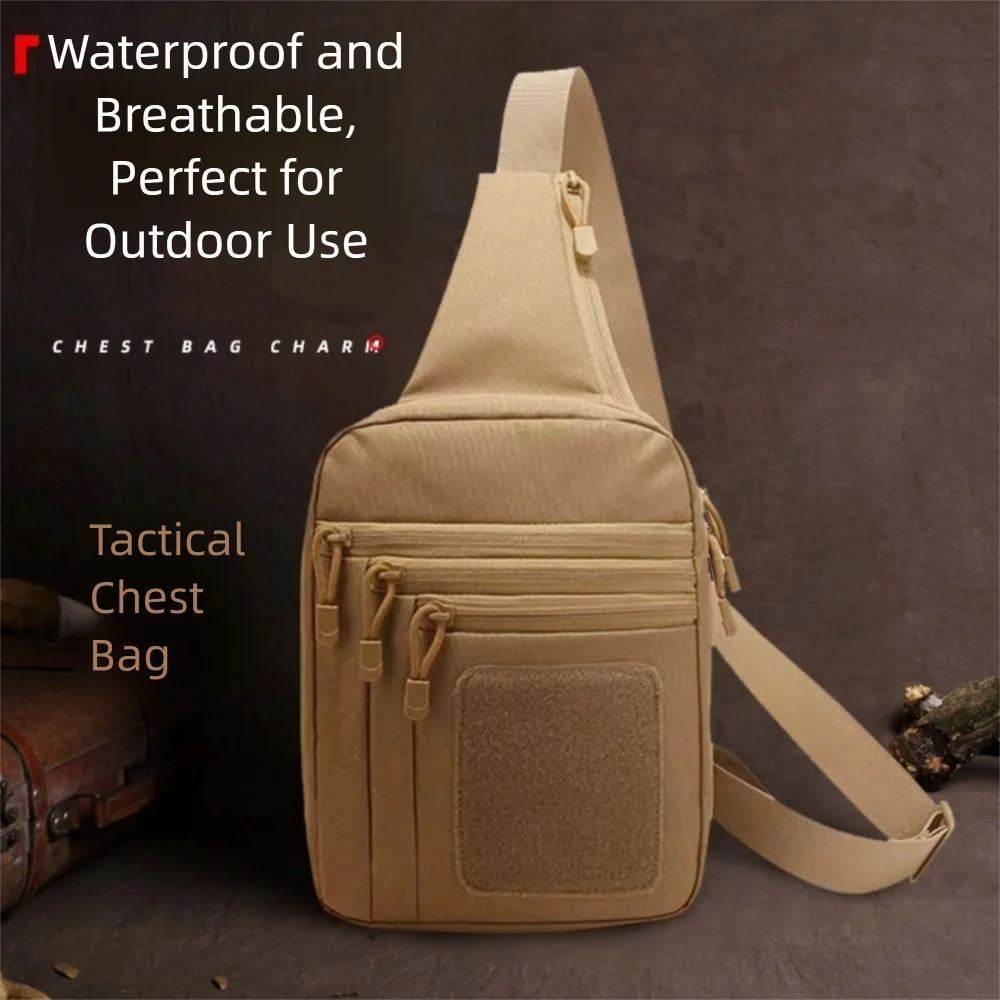 

Large Capacity Outdoor Chest Bag Oxford Cloth Adjustable Strap Climbing Crossbody Bags Multifunctional Waterproof