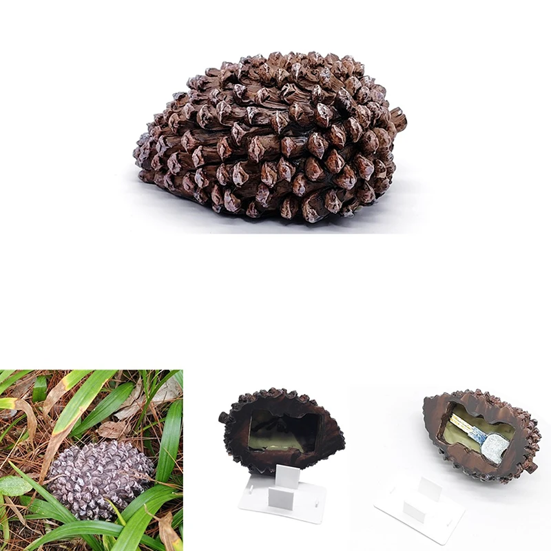 Outdoor Garden Key Safe Box Hidden Pine Cones Hide Keys In Fake Pine Cones Safety Storage Box For Home RV Key Safes