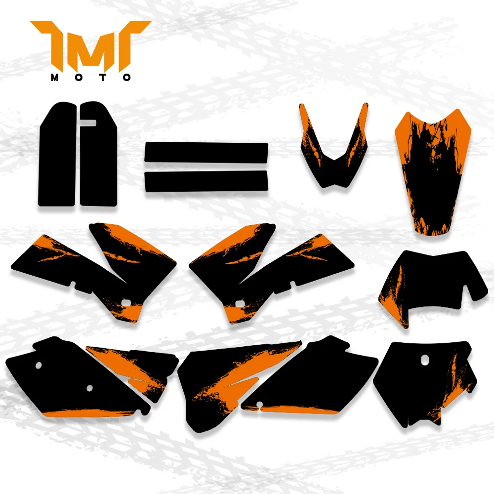 TMT New team graphics decal sticker for ktm 125 200 250 300 400 450 525 sx sxf mxc xc xcf xcw exc excr 2005 -2007