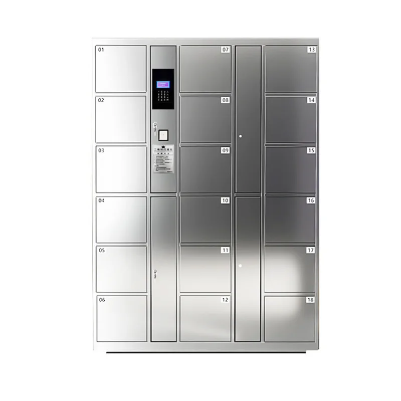 Shopping mall stainless steel intelligent electronic deposit box, fingerprint facial recognition locker