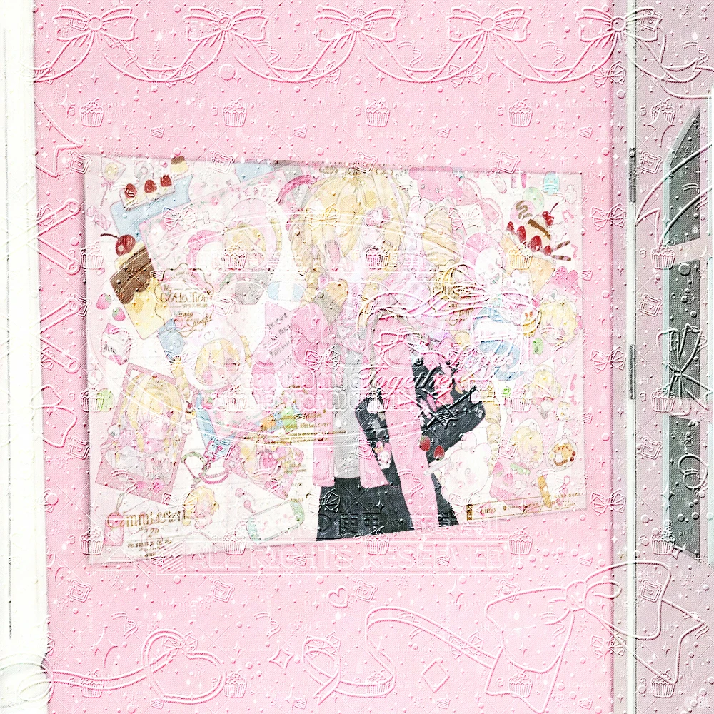 Kawaii Sweet Girl Wandteppich, Rosa Dessert Anime Wandbehang, Ästhetische Y2K Raumdekoration für Schlafzimmer und Wohnheim, Niedliche Essen-Manga Wanddekoration