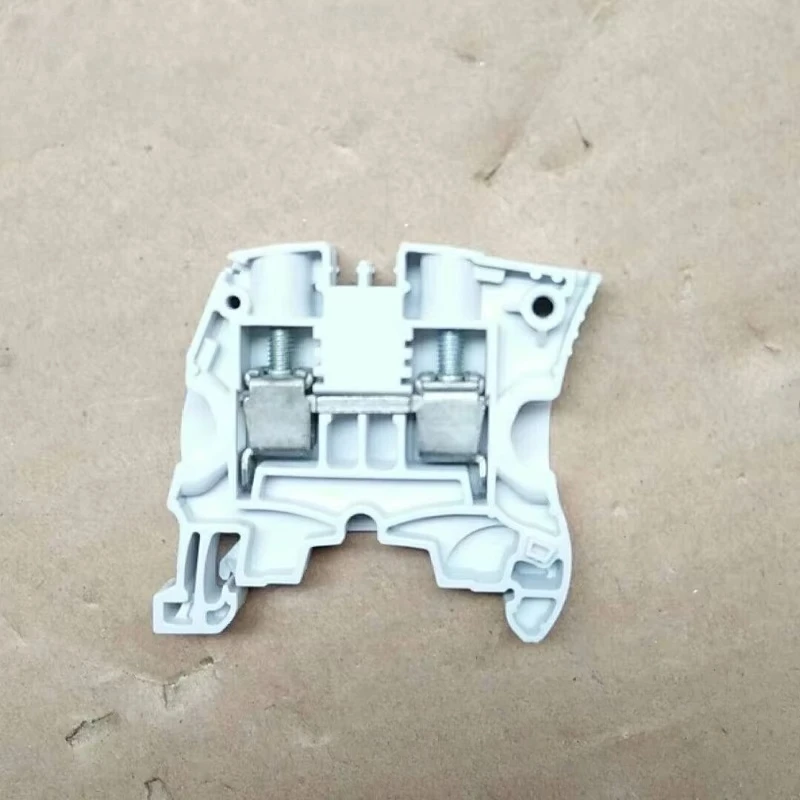 ZS10 DIN Rail Terminal Block 1SNK508010R0000, Screw Clamp Feed-through Terminal Block 10mm² Grey for Power Cabinet