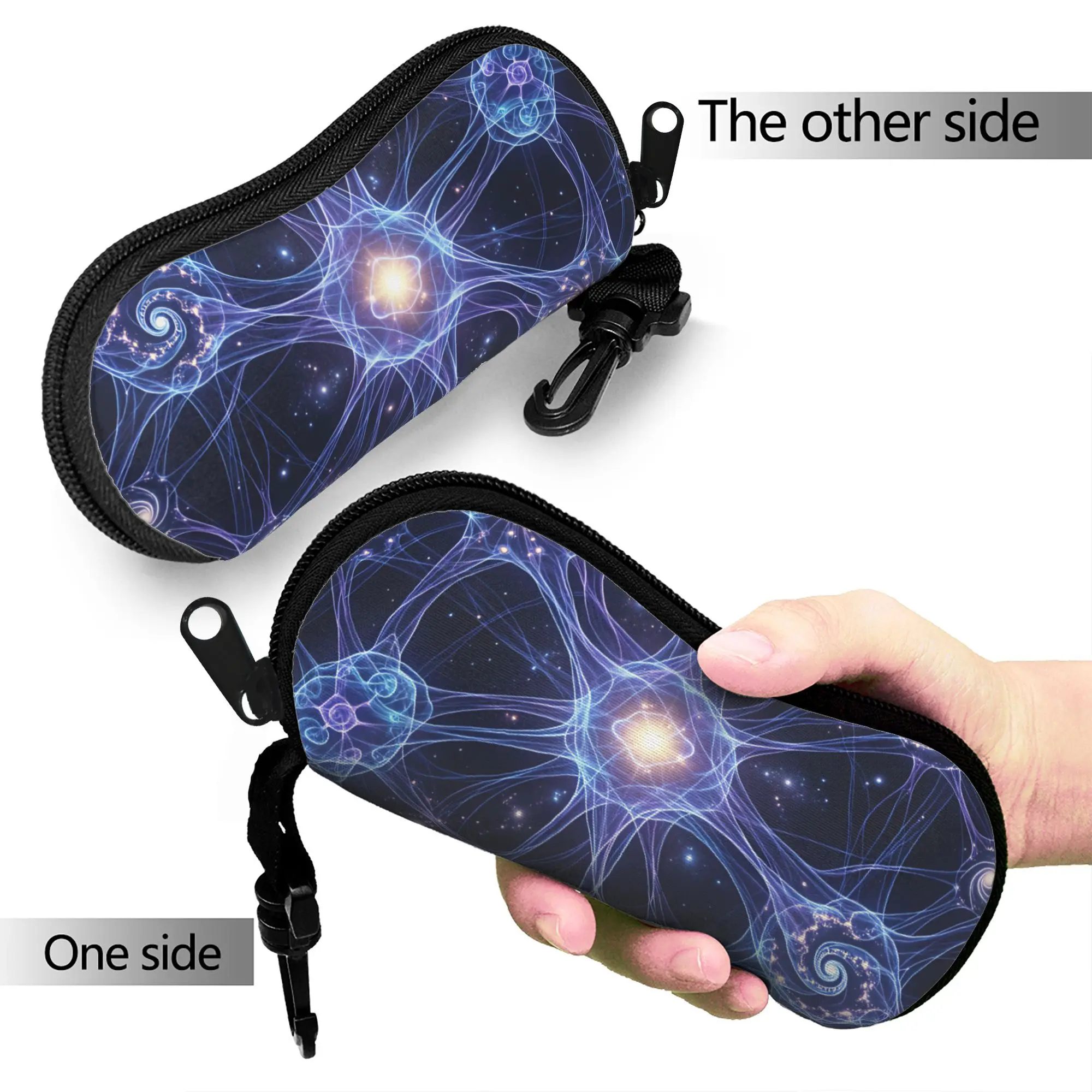 Neuro Brain Time! Let's Have Some Synapse Fun  Glasses Case Cover  Daily Sunglasses Case For Men Women Trend Eyewear Accessory