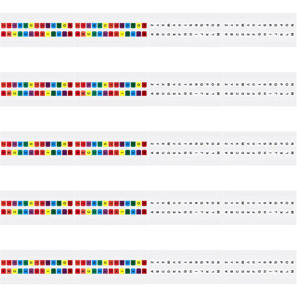 

30 листов пластиковых стикеров-закладок для файлов с алфавитным указателем, маркеры страниц, клейкие этикетки для книг, индексные метки, флажки для заметок, классификация