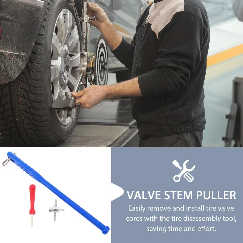 New Car Motorcycle Tire Valve Stem Puller Installer Metal Practical Repair Tool Set Flywheel Puller Flywheel Remover Tool