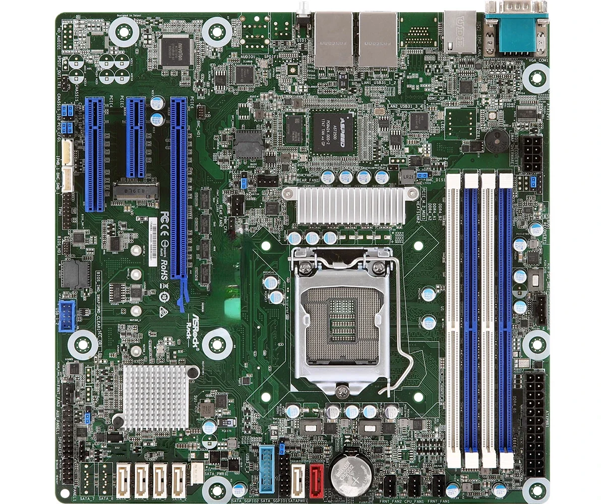 E3c242d4u Server Mainboard Lga1151 Single CPU DDR4 Xeon E-2100IPMI