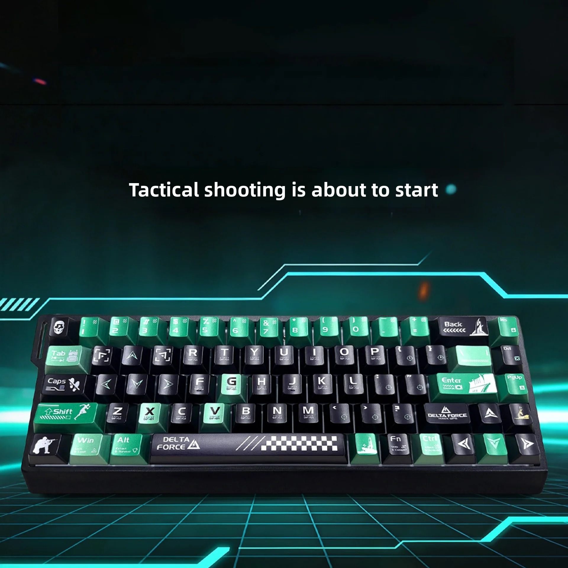 Delta Style Metallic Paint OEM Profile PBT Keycaps for Mechanical Keyboard 61/68/87/104 Keys