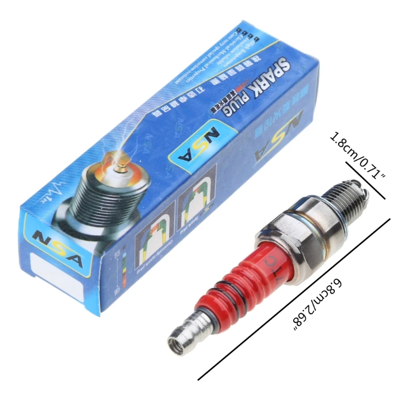 HighPerformances Racings3 Electrode Compatiblefor Spark Plug for 90cc 110cc 125cc 50cc 70cc CRF50 DAX ATV for NGK C7HSA