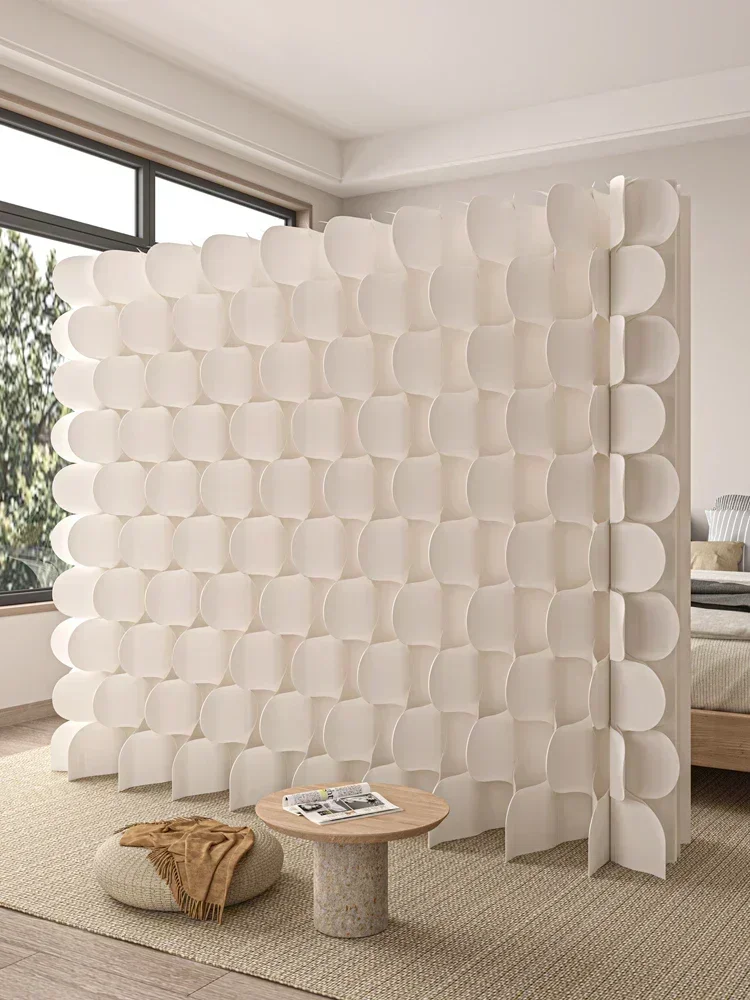 

Creative Foldable Screen Office Mobile Folding Background Wall Commercial Exhibition Partition Modern Art Paper Screen