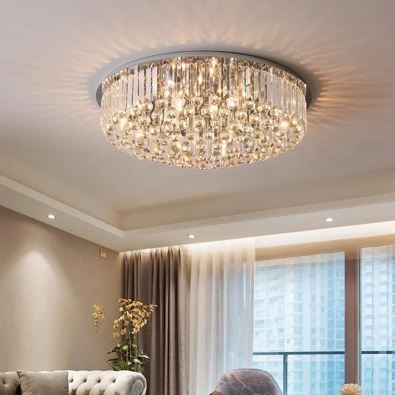 2025 Light luxury crystal ceiling light living room light dining room light Nordic ceiling light household use