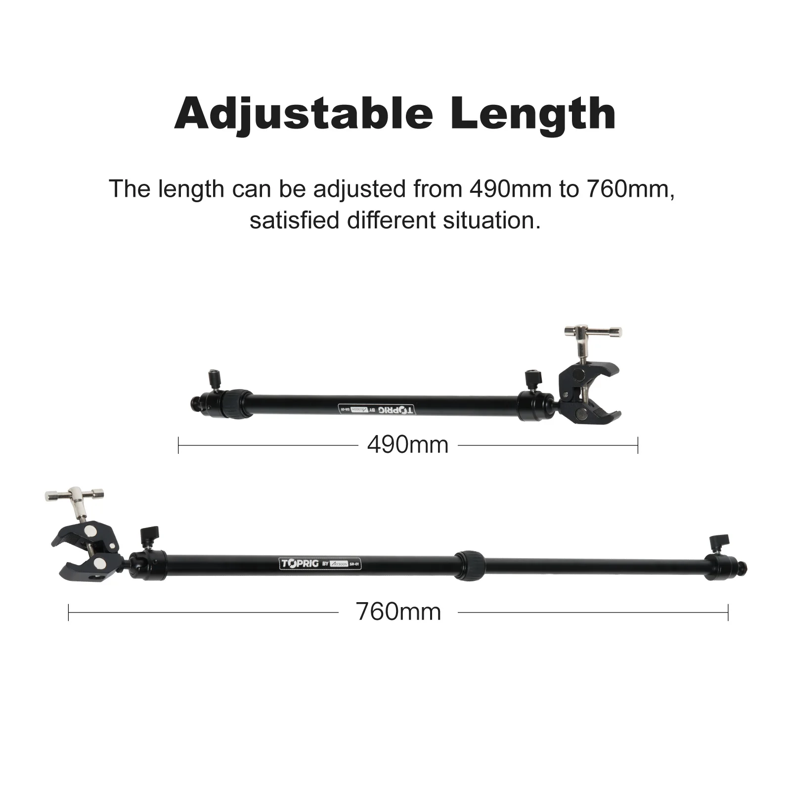 1 pair Camera Video Slider Rail Support Rod for Slider Dolly Rail Track Photography DSLR Camera Stabilizer Tripod Accessories