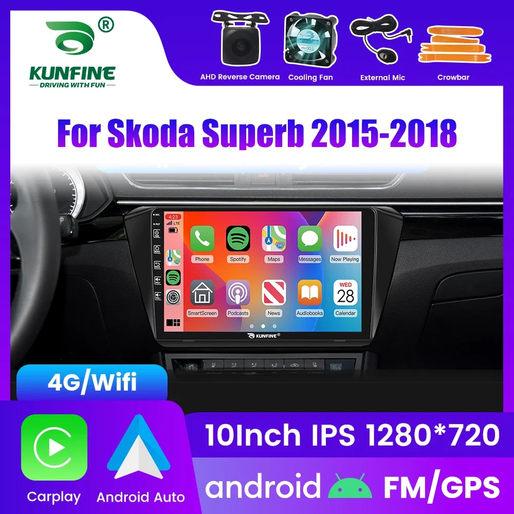 

Автомагнитола Android для Skoda Superb 2015-2018, 2DIN, 8-ядерный процессор, GPS-навигация, IPS-экран, поддержка CarPlay и Android Auto