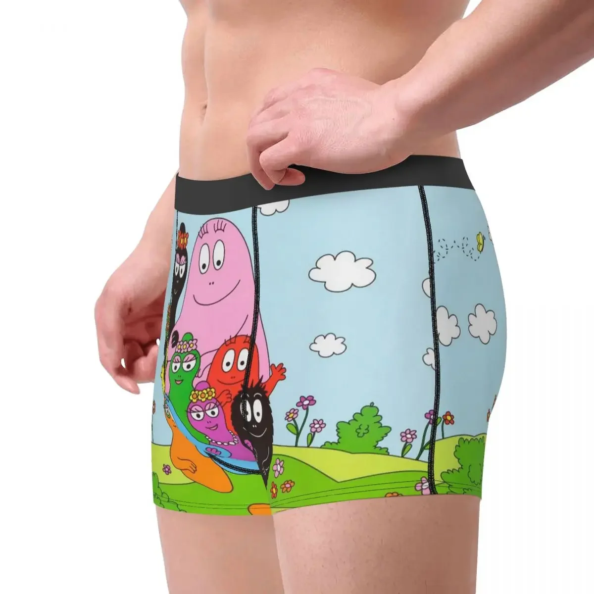 Characters Les Barbapapa Family Anime Underpants Cotton Panties Man Underwear Ventilate Shorts Boxer Briefs