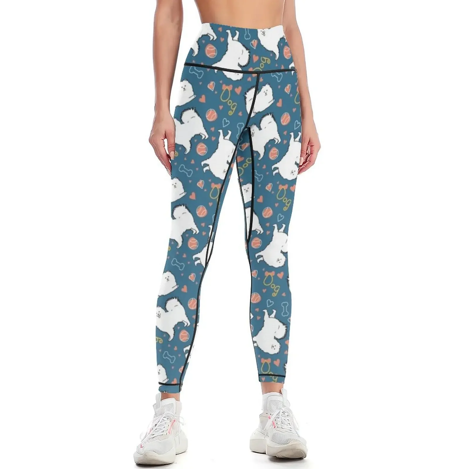 

Love Samoyed Dog Leggings push up legging Clothing fitness Sports female sports for push up Womens Leggings