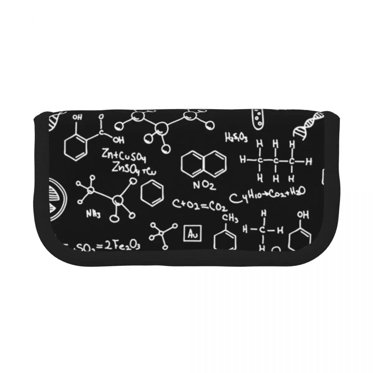 Science Chemistry Pattern Pencil Cases for Students School Pen Box Pencil Bag Pencil Pouch Storage Stationery Supplies