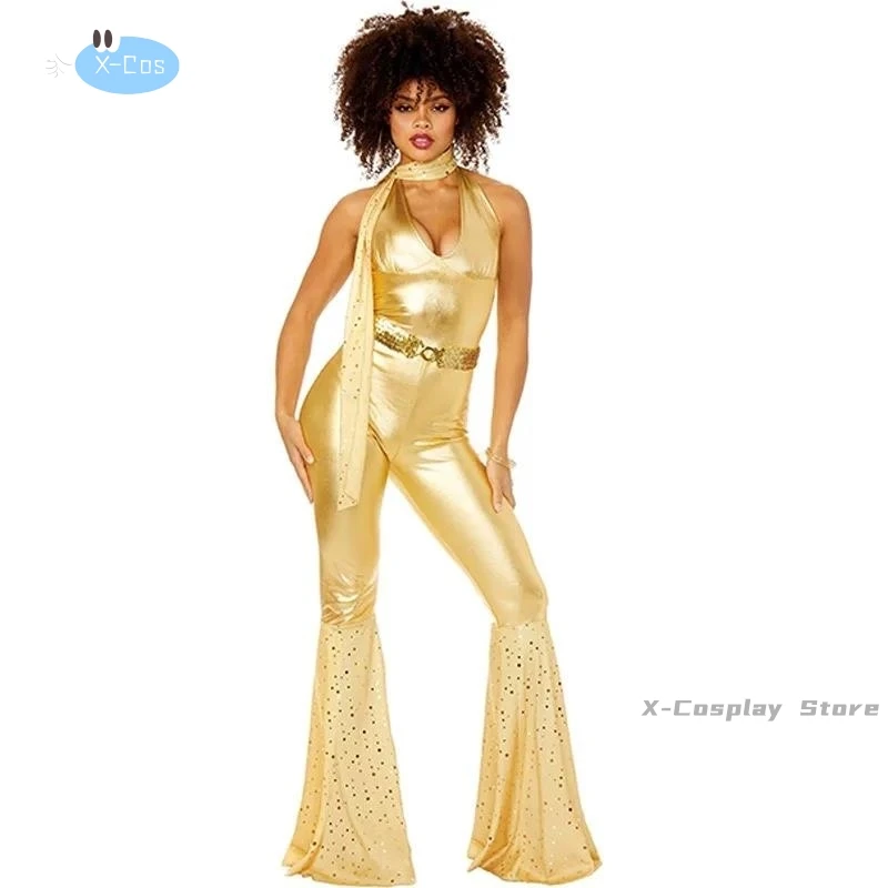Costume Chang d'Halloween Rétro des Années 60 à 70, Tenue de brev, de Performance Hip-Hop, Maquillage de ix, Hélicoptère, Offre Spéciale, 2024