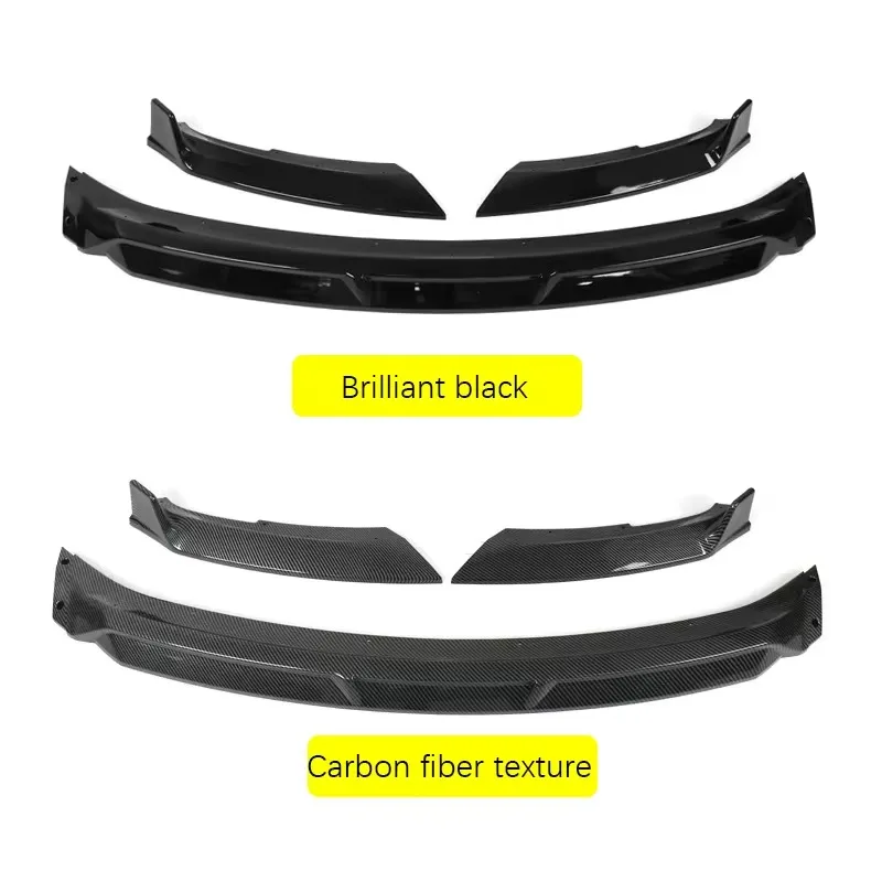 Carbon Fiber Pattern Bull Bar Front Shovel Body Kit for BYD Front Lip Seal Accessories Front Bumper Lip PP