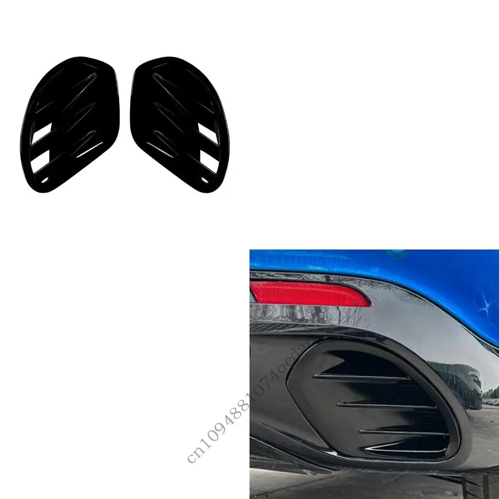 Rear Bumper Outlet Trim Cover Pair for Tonale 2023+ Models, ABS Exterior Garnish for Rear Recess Areas in 2 Piece Form 