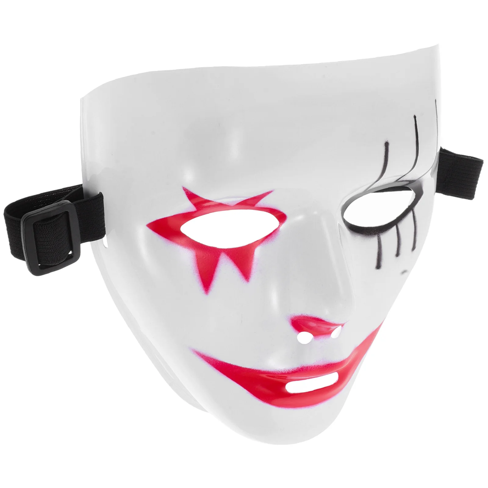 

Painted Hip-hop Mask Halloween Costumes Plastic Masquerade Masks for Women