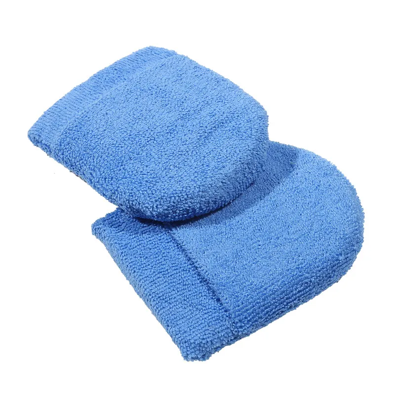 2/6PCS Soft Microfiber Car Wax Applicator Mitts Polishing Sponge Wax Foam Applicator Pad for Car Cleaning Auto Detailing